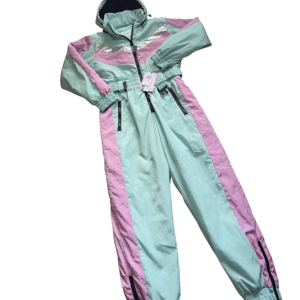 Anthropologie Snowsuit Jumpsuit Large Vintage Aves Les Filles Inspired Puffer Sk